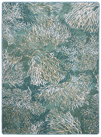 American Dakota Coastal Rugs Oceanic Blooms - Aqua