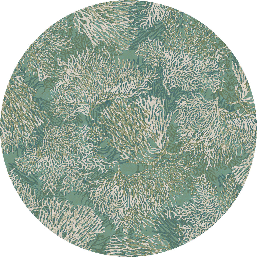 American Dakota Coastal Rugs Oceanic Blooms - Aqua