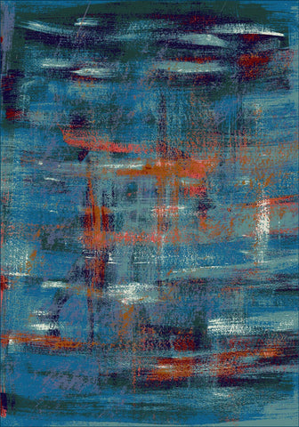 American Dakota Coastal Rugs Coastal Canvas - Aqua