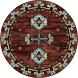 American Dakota Trader Rugs Bad Lands - Rust
