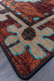 American Dakota Trader Rugs Bad Lands - Rust