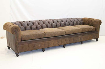 Bootstrap 4 Cushion Tufted Sofa - Old Hickory Tannery