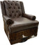 Split Rail Tallback Swivel Glider