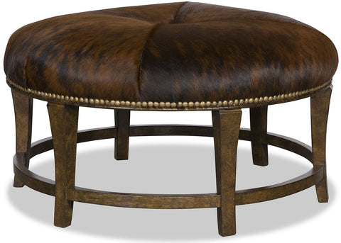 Claudia Hair on Hide Ottoman