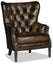 Coby Chair in Walnut Tufted Leather