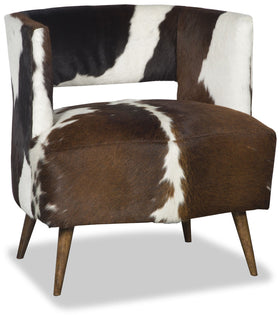 Nida Cowhide Chair - Tricolor