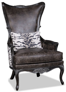 Danica Leather Chair - Zebra