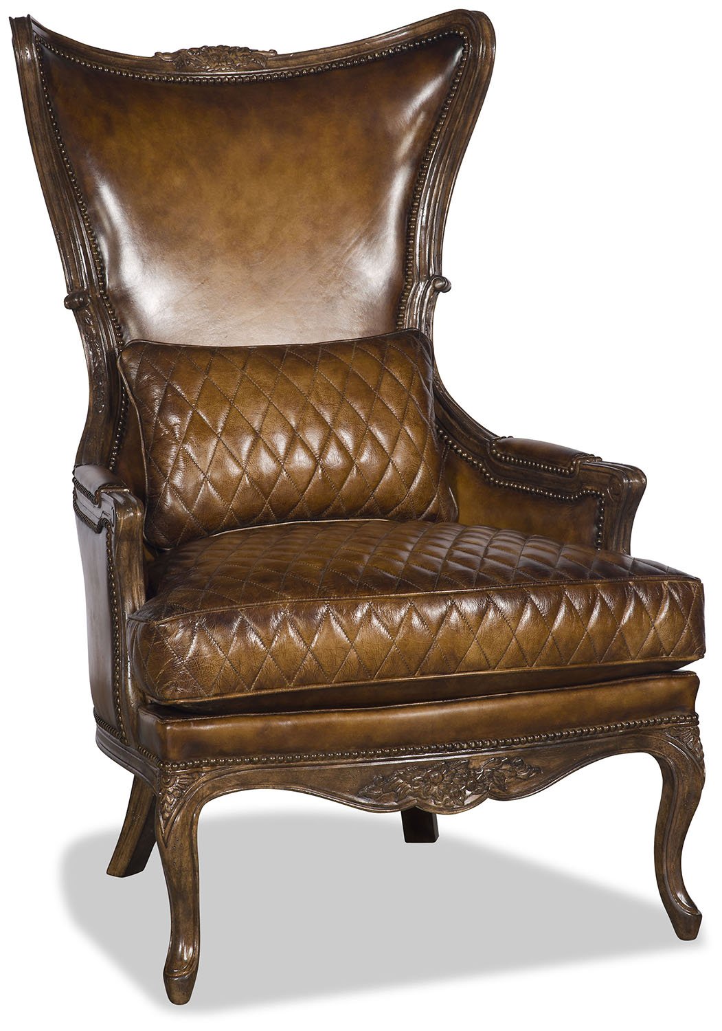 Danica Leather Chair - Chestnut