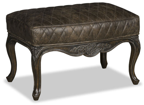 Danica Leather Ottoman Footstool