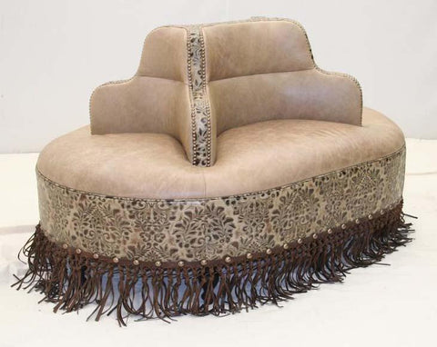 Damask 4-side Oval Bench - Old Hickory Tannery