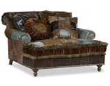Mackenzie Chaise - Turquoise Croc with Patches