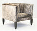 Light Brindle Hair on Hide Chair - Olh Hickory Tannery