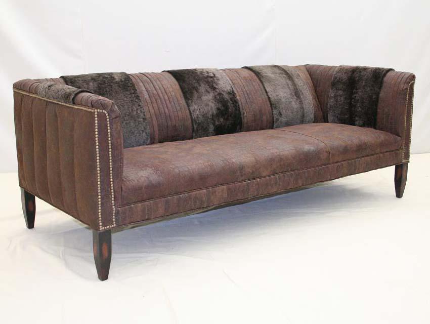 Dirty Gator Rustic Sofa - Old Hickory Tannery