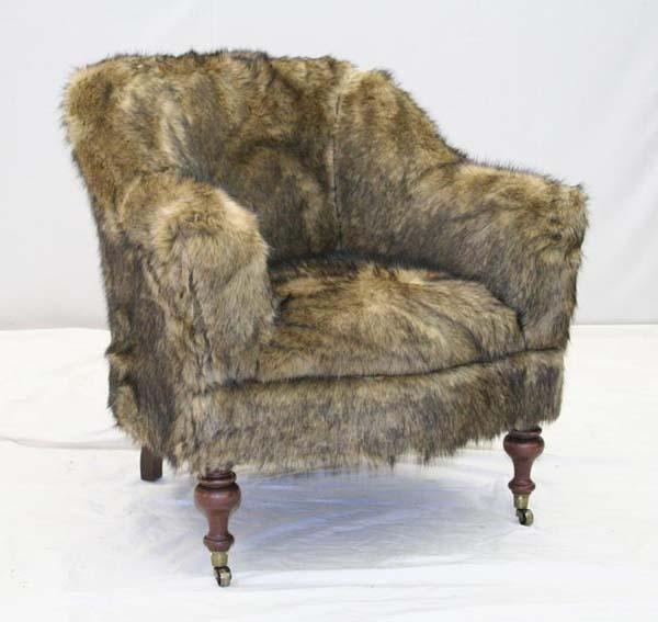 Coyote Fur Accent Chair - Old Hickory Tannery