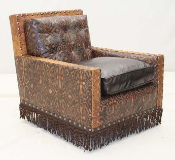 Embossed Copper Swivel Chair - Old Hickory Tannery