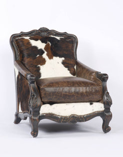 Buckley Chair in Tricolor Cowhide