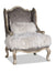 Milton Antique Grey Leather with Tibetan Fur Chair