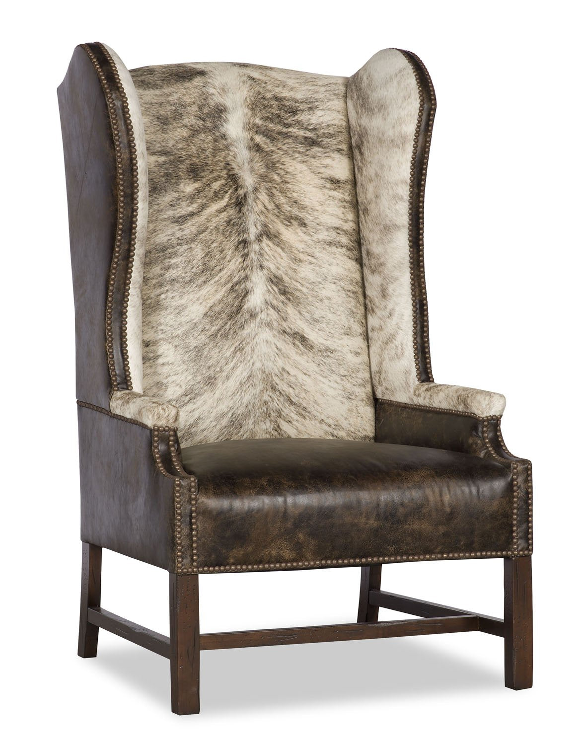 Lexie Grey Cowhide and Leather Chair