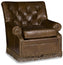 Randall Cowboy Leather Swivel Glider with Fringe