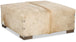 Hobbs Cowhide Ottoman - Sand