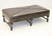 Espresso Leather Cocktail Ottoman - Old Hickory Tannery