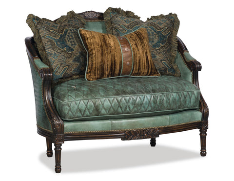 Deidre Accent Chair - Jade Turquoise