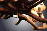 8 Light Elk/Fallow Elongated Antler Chandelier (AWC-21)