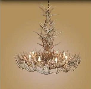 8 Light XXL Whitetail/Mule Deer Antler Chandelier (AWC-24)