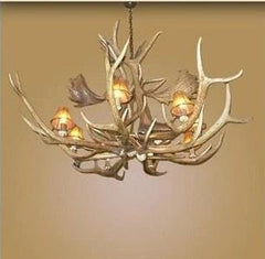 10 Light Elk Antler Chandelier (AWC-7)