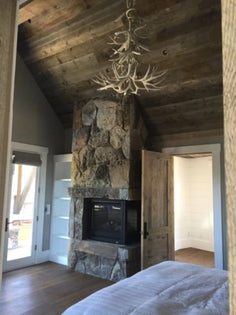 10 Light Sporadic Mule Deer Antler Chandelier (Sun Bleached Finish) (AWC-77)