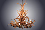 18 Light Elk & Fallow Antler Chandelier (AWC-88)