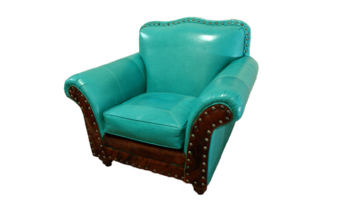 Albuquerque Turquoise Club Chair