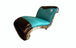 Albuquerque Turquoise Western Leather Chaise Lounge