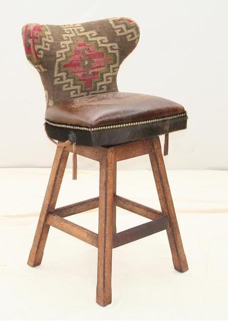 Bridle Reins Western Barstool - Old Hickory Tannery