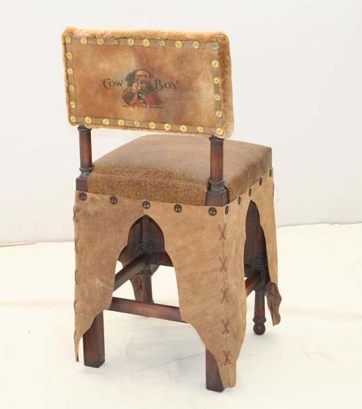 Chaps Western Counter Stool - Old Hickory Tannery