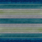 American Dakota Coastal Rugs Bungalow Stripe - Aqua