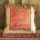 New Mexico Map Pillow