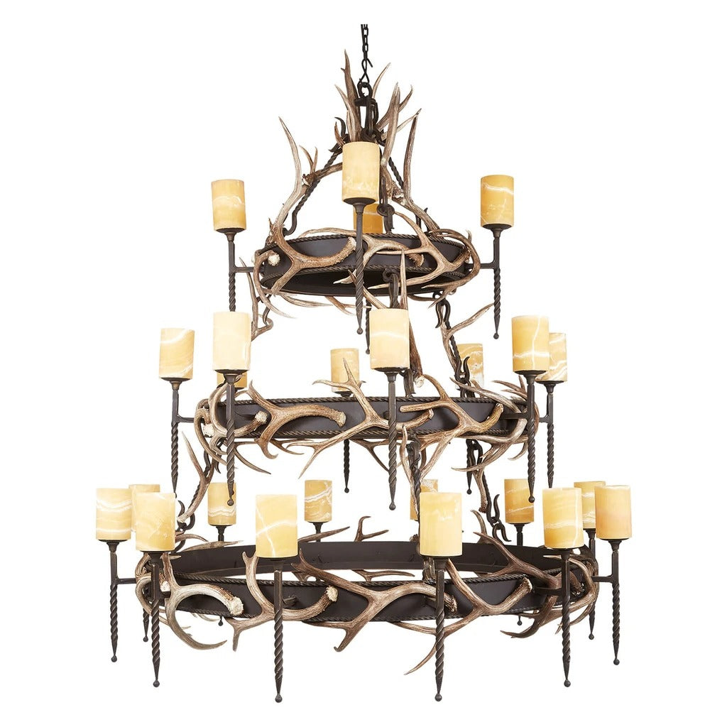 3 Tier Lodge with Antler & Onyx