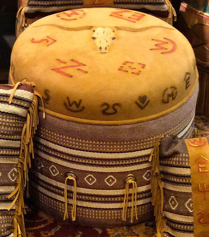 Los Christos Longhorn Hassock