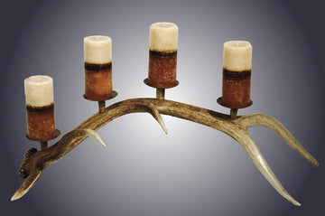 4 pillar horizontal elk candelabra (CNDL-4H)