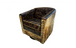 Cabin Fever Rustic Lodge Swivel Glider