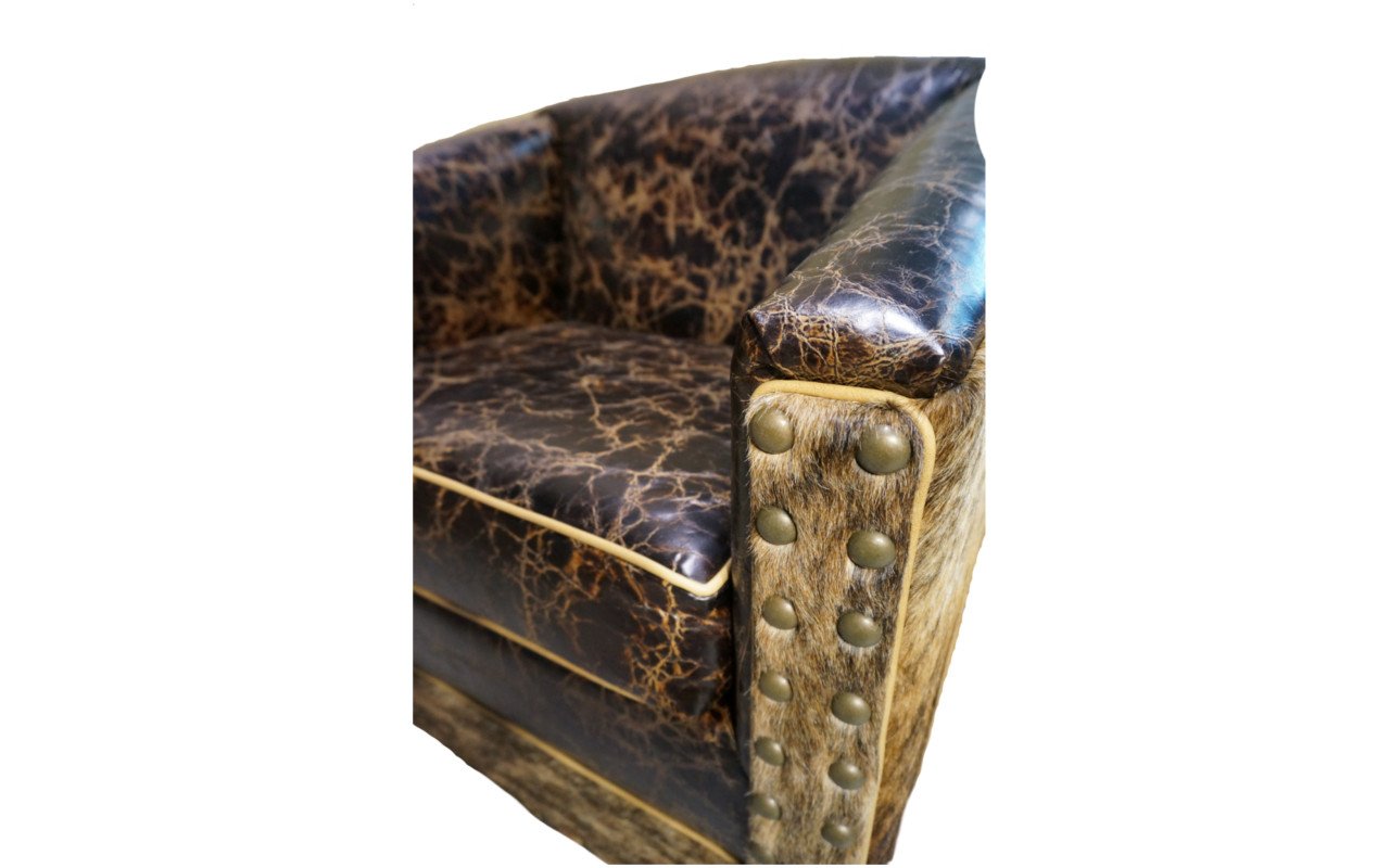 Cabin Fever Rustic Lodge Swivel Glider