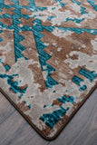 American Dakota Great State Collection Distressed Fresco - Turquoise