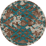 American Dakota Great State Collection Distressed Fresco - Turquoise