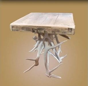 Bleach Antler End Table (ET-11SB)