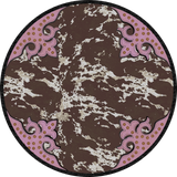 American Dakota Great State Of Mind Fancy Cowhide - Brown Pink