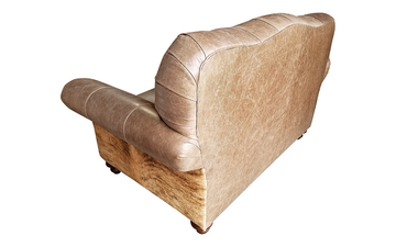 Grey Rock Tufted Love Seat