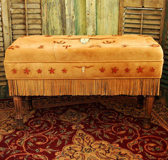 Longhorn and Brands Padded Bench