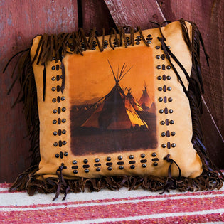 Tee Pee Village Pillow