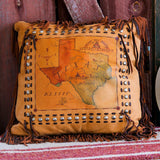 Texas Map Pillow